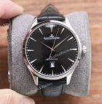High Quality Jaeger-LeCoultre Master Watch Black Leather Strap